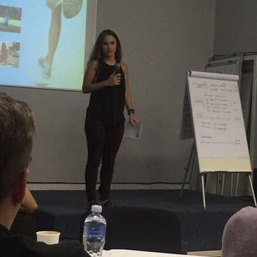 Candice Jane Langford Doing a Talk